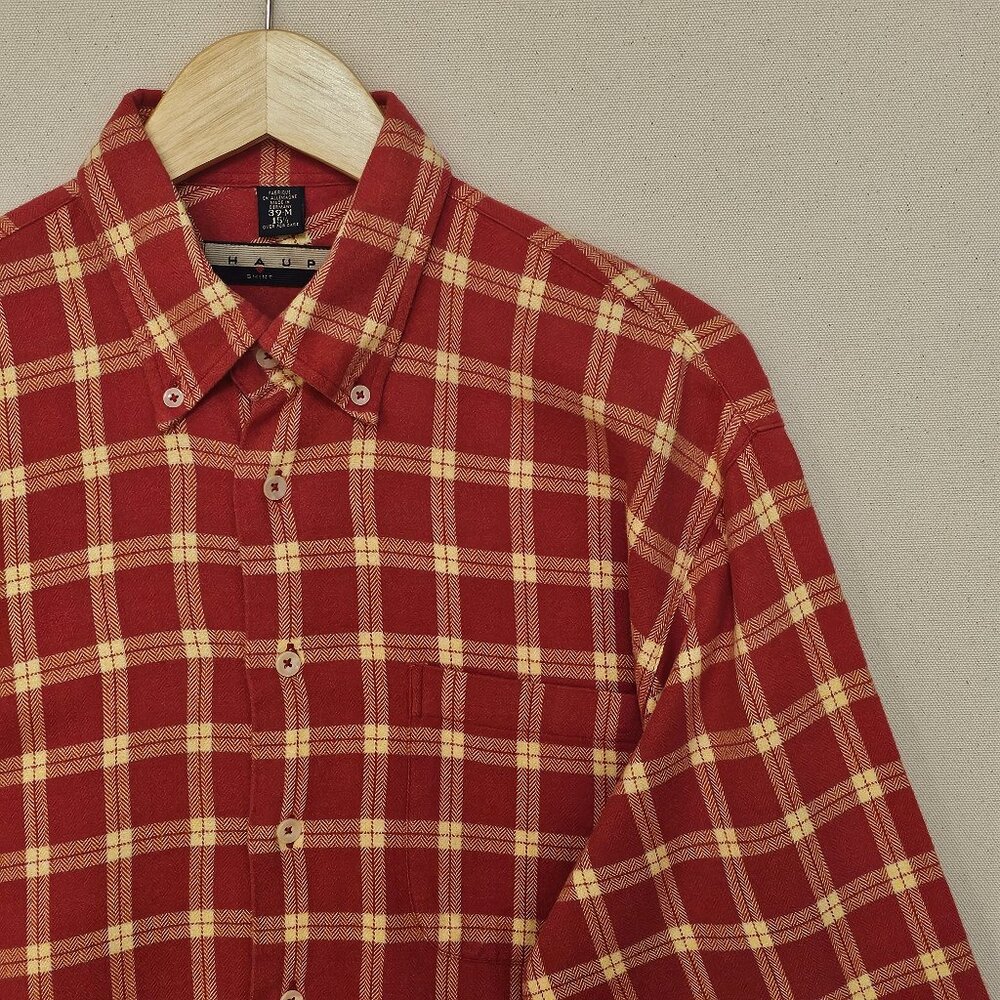 Haupt Flannel Button Down M 15.5